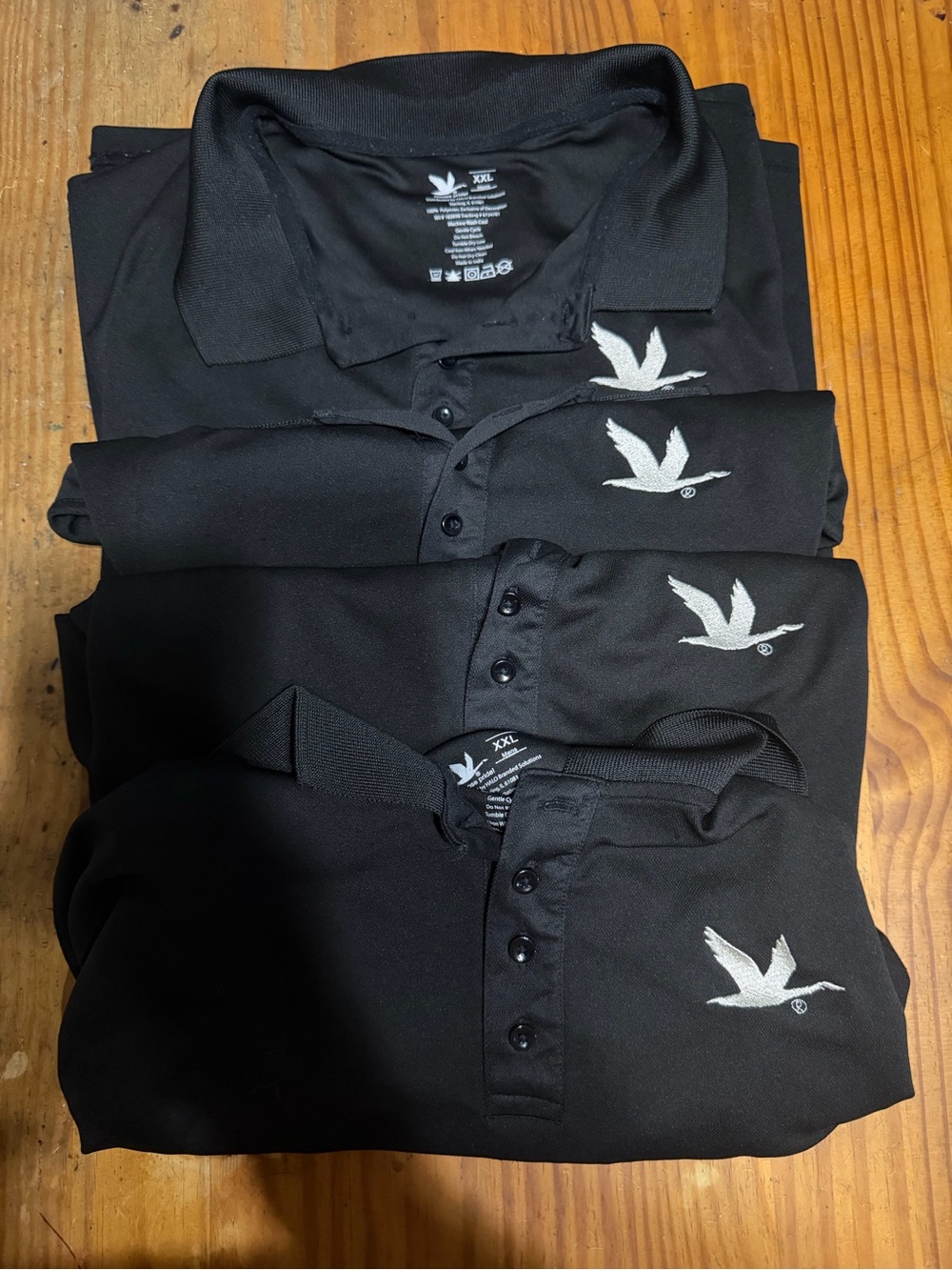 Black Men's Polo Shirt Wawa work shirts